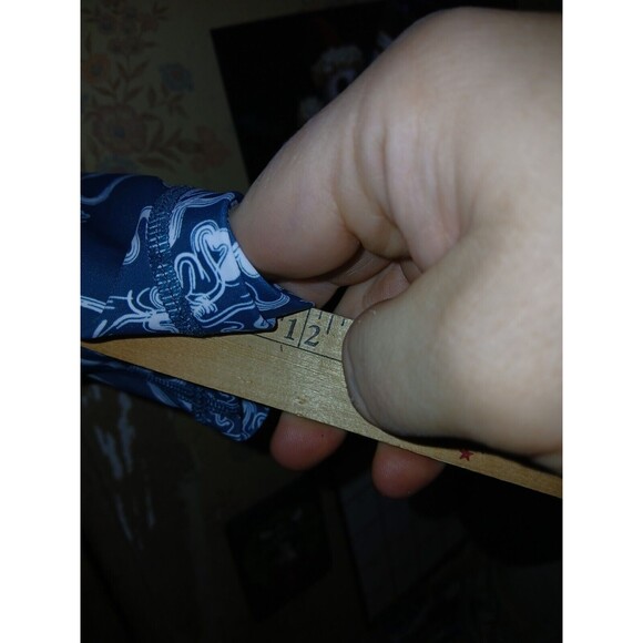 Modli Blouse Turquoise Floral Print 3/4 Sleeves Women's Plus Size 6X Stretch - Picture 4 of 12